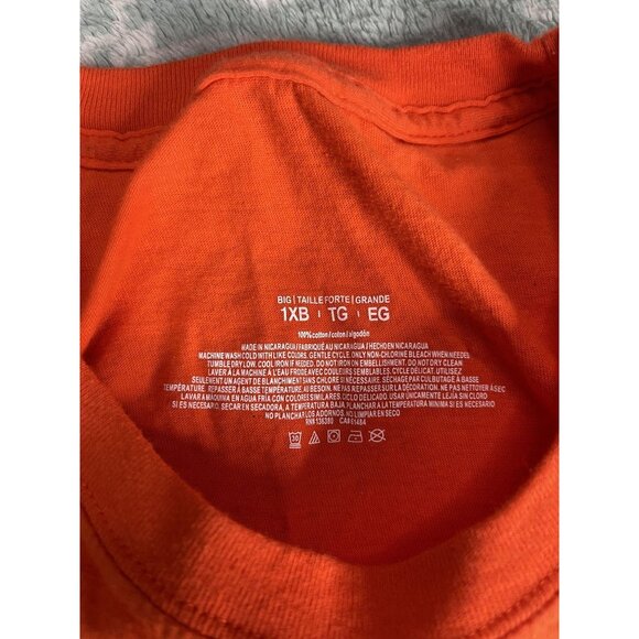 Orange‎ Graphic T Shirt "Pray For My Opps Self Made" Mens Big XL - Picture 3 of 4